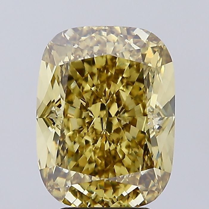 Loose Diamond - CUSHION BRILLIANT 5.01ct Fancy Vivid Yellow VS1: Loose Diamond - CUSHION BRILLIANT 5.01ct Fancy Vivid Yellow VS1 Source: This is a real non-mined Diamond that has been grown in a lab Shape: CUSHION BRILLIANT Carats: 5.01 Color: Fancy Vivid Yellow