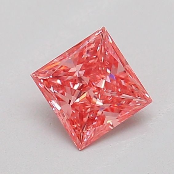 Loose Diamond - PRINCESS 0.28ct Fancy Vivid Pink VS1: Loose Diamond - PRINCESS 0.28ct Fancy Vivid Pink VS1 Source: This is a real non-mined Diamond that has been grown in a lab Shape: PRINCESS Carats: 0.28 Color: Fancy Vivid Pink Certification: IGI The