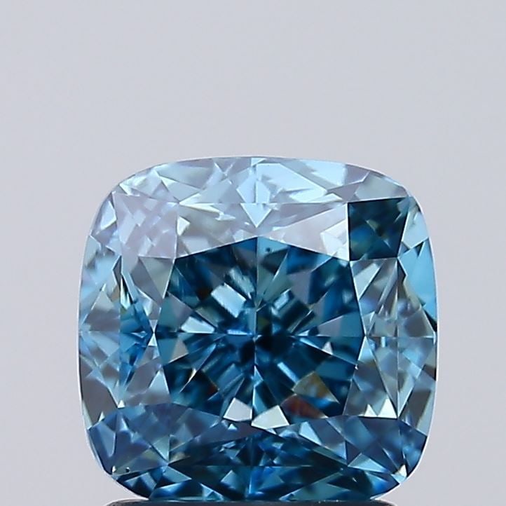 Loose Diamond - CUSHION MODIFIED 1.96ct Fancy Vivid Blue VS1: Loose Diamond - CUSHION MODIFIED 1.96ct Fancy Vivid Blue VS1 Source: This is a real non-mined Diamond that has been grown in a lab Shape: CUSHION MODIFIED Carats: 1.96 Color: Fancy Vivid Blue Certific