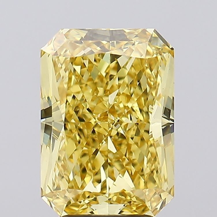 Loose Diamond - RADIANT 4.52ct Fancy Vivid Yellow VS1: Loose Diamond - RADIANT 4.52ct Fancy Vivid Yellow VS1 Source: This is a real non-mined Diamond that has been grown in a lab Shape: RADIANT Carats: 4.52 Color: Fancy Vivid Yellow Certification: IGI Vid