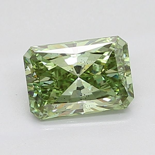 Loose Diamond - RADIANT 2.03ct Fancy Vivid Green VS2: Loose Diamond - RADIANT 2.03ct Fancy Vivid Green VS2 Source: This is a real non-mined Diamond that has been grown in a lab Shape: RADIANT Carats: 2.03 Color: Fancy Vivid Green Certification: NONE Vide