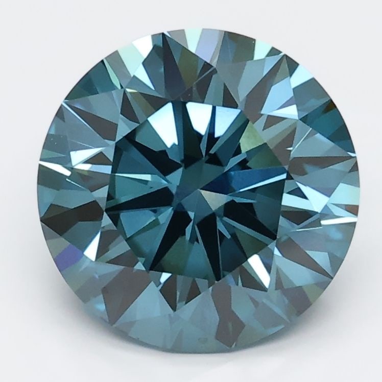 Loose Diamond - ROUND 2.55ct Blue VS1: Loose Diamond - ROUND 2.55ct Blue VS1 Source: This is a real non-mined Diamond that has been grown in a lab Shape: ROUND Carats: 2.55 Color: Blue Certification: NONE Video: