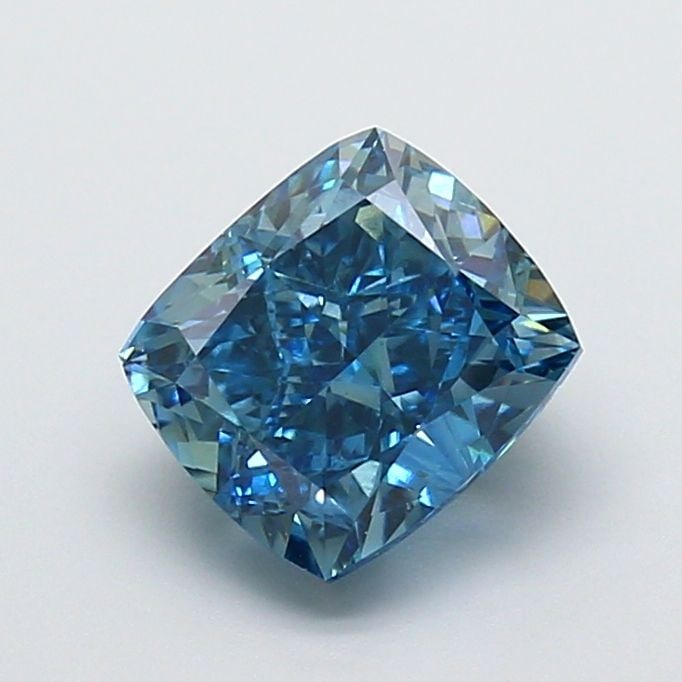 Loose Diamond - CUSHION MODIFIED 2.59ct Fancy Vivid Blue VS2: Loose Diamond - CUSHION MODIFIED 2.59ct Fancy Vivid Blue VS2 Source: This is a real non-mined Diamond that has been grown in a lab Shape: CUSHION MODIFIED Carats: 2.59 Color: Fancy Vivid Blue Certific