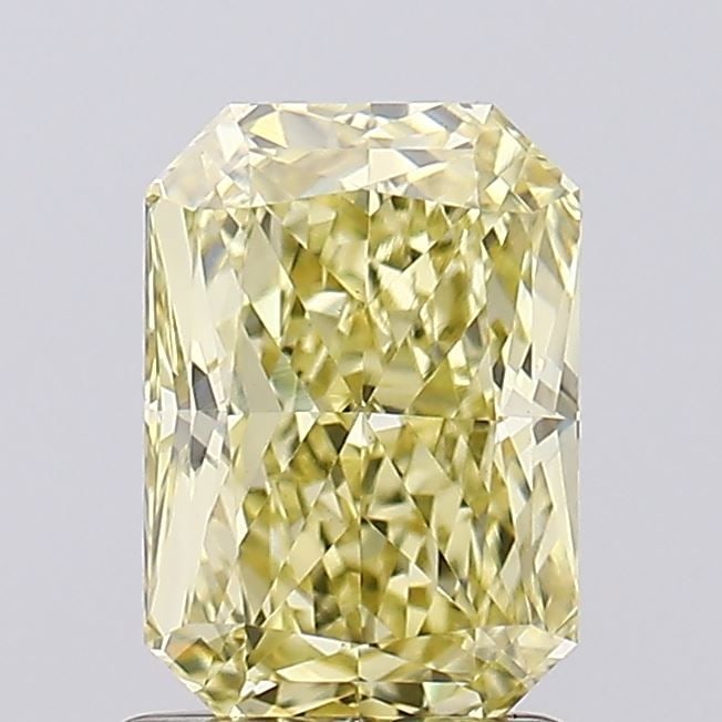 Loose Diamond - RADIANT 1.51ct Fancy Intense Yellow VVS2: Loose Diamond - RADIANT 1.51ct Fancy Intense Yellow VVS2 Source: This is a real non-mined Diamond that has been grown in a lab Shape: RADIANT Carats: 1.51 Color: Fancy Intense Yellow Certification: IG
