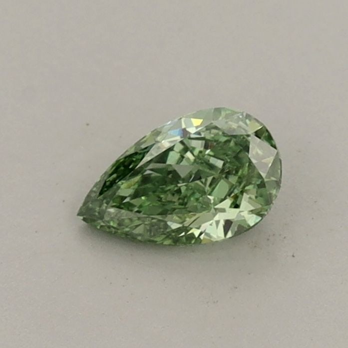 Loose Diamond - PEAR 0.34ct Fancy Vivid Green VS1: Loose Diamond - PEAR 0.34ct Fancy Vivid Green VS1 Source: This is a real non-mined Diamond that has been grown in a lab Shape: PEAR Carats: 0.34 Color: Fancy Vivid Green Certification: IGI Video: