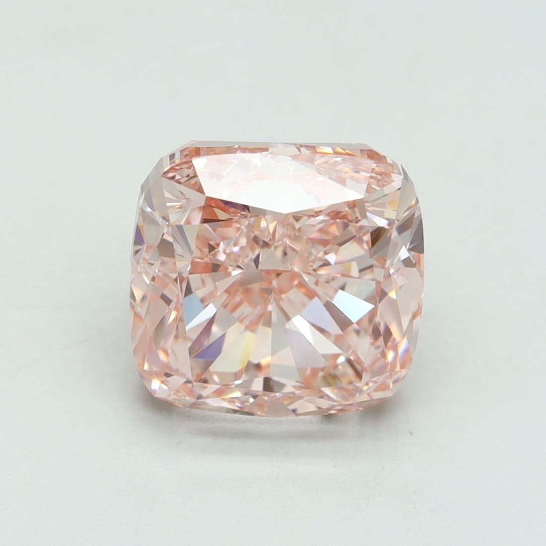 Loose Diamond - CUSHION MODIFIED 5.0ct Fancy Vivid Pink VS1: Loose Diamond - CUSHION MODIFIED 5.0ct Fancy Vivid Pink VS1 Source: This is a real non-mined Diamond that has been grown in a lab Shape: CUSHION MODIFIED Carats: 5.0 Color: Fancy Vivid Pink Certificat