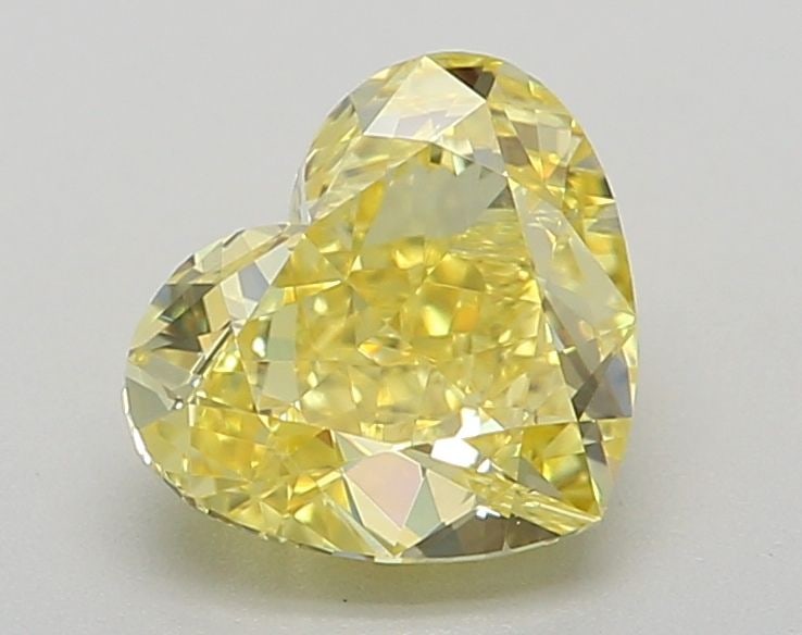 Loose Diamond - HEART 1.03ct Fancy Intense Yellow VVS2: Loose Diamond - HEART 1.03ct Fancy Intense Yellow VVS2 Source: This is a real non-mined Diamond that has been grown in a lab Shape: HEART Carats: 1.03 Color: Fancy Intense Yellow Certification: IGI Vi