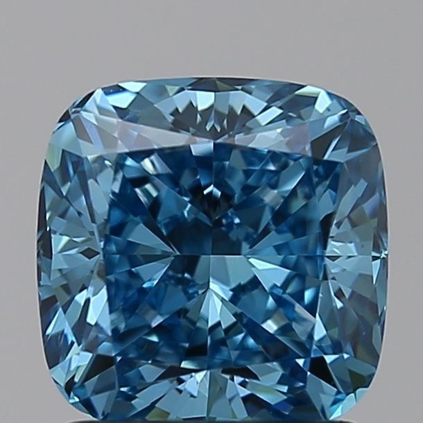 Loose Diamond - CUSHION BRILLIANT 1.49ct Blue VVS2: Loose Diamond - CUSHION BRILLIANT 1.49ct Blue VVS2 Source: This is a real non-mined Diamond that has been grown in a lab Shape: CUSHION BRILLIANT Carats: 1.49 Color: Blue Certification: NONE Video: