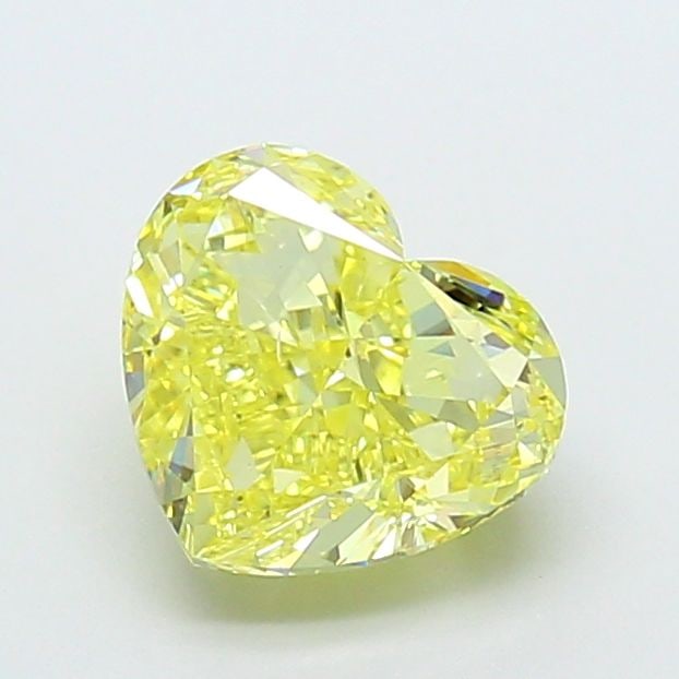 Loose Diamond - HEART 2.0ct Fancy Intense Yellow VS2: Loose Diamond - HEART 2.0ct Fancy Intense Yellow VS2 Source: This is a real non-mined Diamond that has been grown in a lab Shape: HEART Carats: 2.0 Color: Fancy Intense Yellow Certification: IGI The D