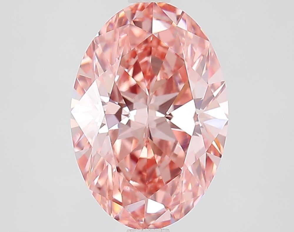 Loose Diamond - OVAL 2.86ct Fancy Vivid Pink VS1: Loose Diamond - OVAL 2.86ct Fancy Vivid Pink VS1 Source: This is a real non-mined Diamond that has been grown in a lab Shape: OVAL Carats: 2.86 Color: Fancy Vivid Pink Certification: IGI Video: