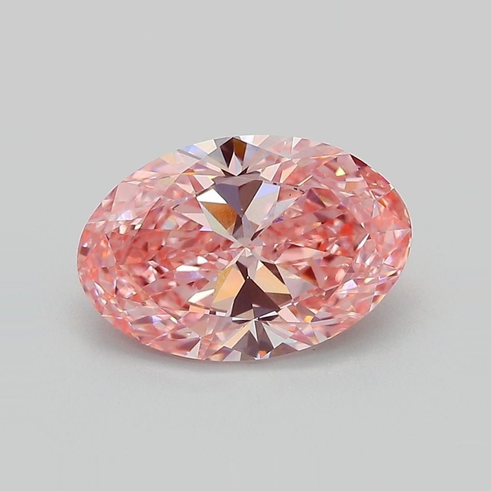 Loose Diamond - OVAL 2.53ct Fancy Vivid Pink VVS2: Loose Diamond - OVAL 2.53ct Fancy Vivid Pink VVS2 Source: This is a real non-mined Diamond that has been grown in a lab Shape: OVAL Carats: 2.53 Color: Fancy Vivid Pink Certification: IGI Video: