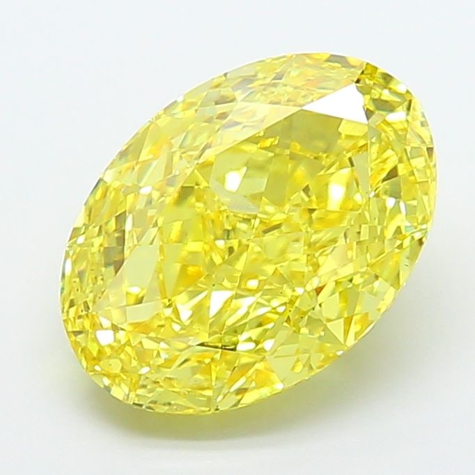 Loose Diamond - OVAL 6.51ct Fancy Vivid Yellow VS2: Loose Diamond - OVAL 6.51ct Fancy Vivid Yellow VS2 Source: This is a real non-mined Diamond that has been grown in a lab Shape: OVAL Carats: 6.51 Color: Fancy Vivid Yellow Certification: IGI Video: