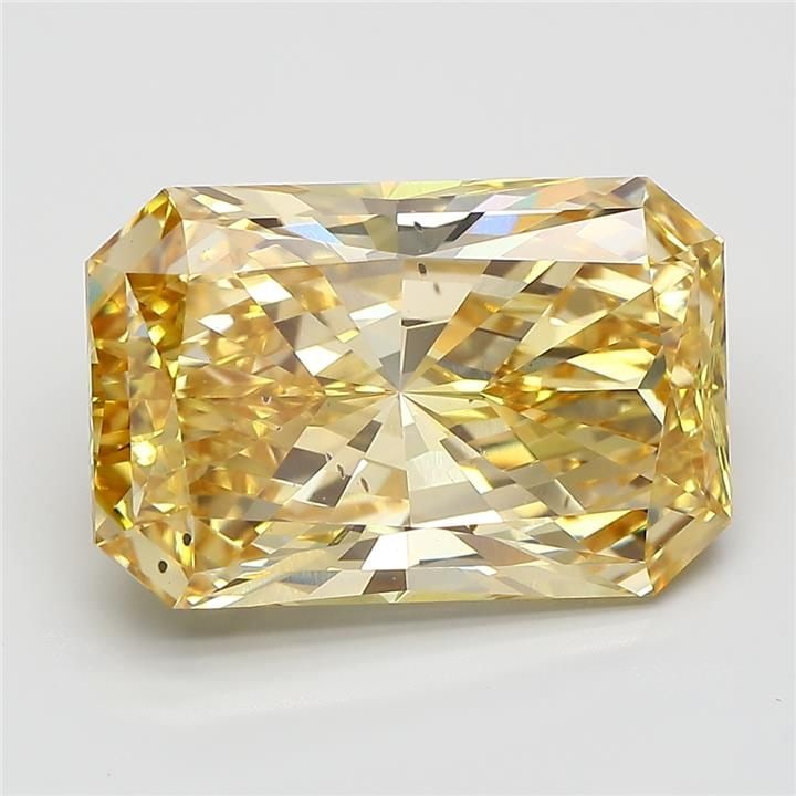 Loose Diamond - RADIANT 7.51ct Fancy Intense Yellow SI1: Loose Diamond - RADIANT 7.51ct Fancy Intense Yellow SI1 Source: This is a real non-mined Diamond that has been grown in a lab Shape: RADIANT Carats: 7.51 Color: Fancy Intense Yellow Certification: IGI
