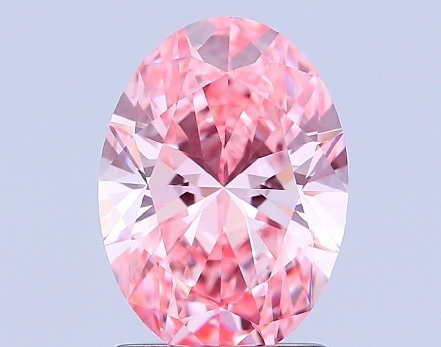 Loose Diamond - OVAL 1.58ct Fancy Vivid Pink VS1: Loose Diamond - OVAL 1.58ct Fancy Vivid Pink VS1 Source: This is a real non-mined Diamond that has been grown in a lab Shape: OVAL Carats: 1.58 Color: Fancy Vivid Pink Certification: IGI Video: