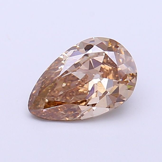 Loose Diamond - PEAR 1.08ct Fancy Light Brown VS1: Loose Diamond - PEAR 1.08ct Fancy Light Brown VS1 Source: This is a real non-mined Diamond that has been grown in a lab Shape: PEAR Carats: 1.08 Color: Fancy Light Brown Certification: IGI Video: