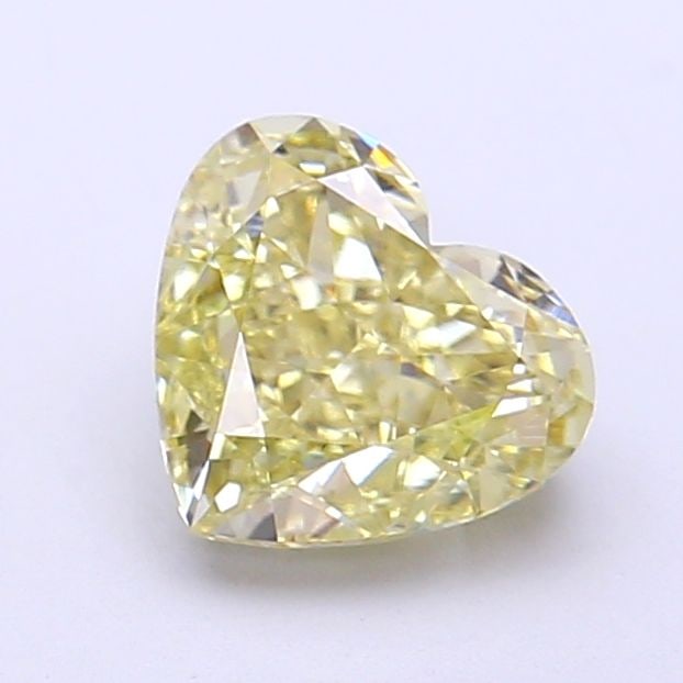 Loose Diamond - HEART 1.52ct Fancy Yellow VS1: Loose Diamond - HEART 1.52ct Fancy Yellow VS1 Source: This is a real non-mined Diamond that has been grown in a lab Shape: HEART Carats: 1.52 Color: Fancy Yellow Certification: IGI Video: