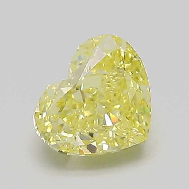 Loose Diamond - HEART 1.02ct Fancy Intense Yellow VS1: Loose Diamond - HEART 1.02ct Fancy Intense Yellow VS1 Source: This is a real non-mined Diamond that has been grown in a lab Shape: HEART Carats: 1.02 Color: Fancy Intense Yellow Certification: IGI Vid