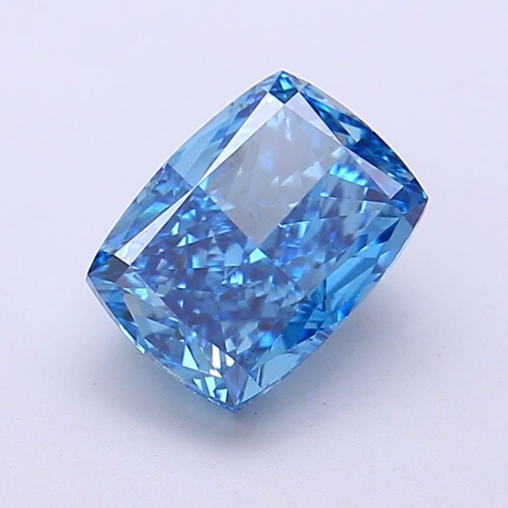 Loose Diamond - CUSHION MODIFIED 2.01ct Fancy Vivid Blue VS1: Loose Diamond - CUSHION MODIFIED 2.01ct Fancy Vivid Blue VS1 Source: This is a real non-mined Diamond that has been grown in a lab Shape: CUSHION MODIFIED Carats: 2.01 Color: Fancy Vivid Blue Certific