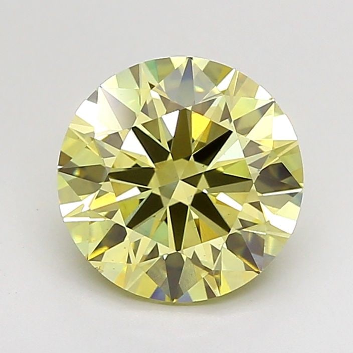 Ideal Loose Diamond - ROUND 2.5ct Fancy Yellow VS1: Ideal Loose Diamond - ROUND 2.5ct Fancy Yellow VS1 Source: This is a real non-mined Diamond that has been grown in a lab Shape: ROUND Carats: 2.5 Color: Fancy Yellow Certification: IGI Video:
