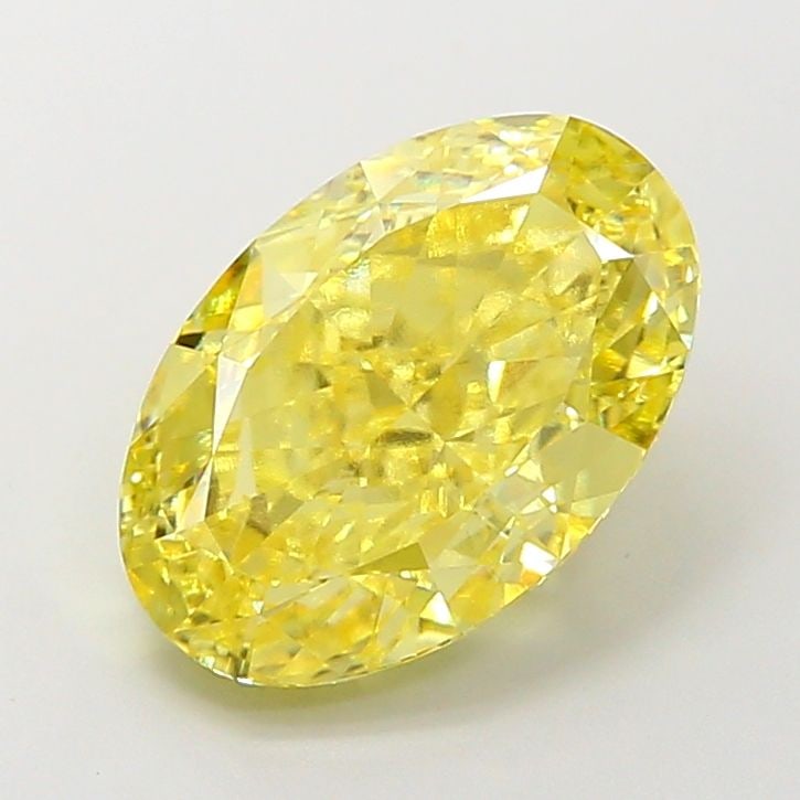 Loose Diamond - OVAL 4.28ct Fancy Vivid Yellow VVS2: Loose Diamond - OVAL 4.28ct Fancy Vivid Yellow VVS2 Source: This is a real non-mined Diamond that has been grown in a lab Shape: OVAL Carats: 4.28 Color: Fancy Vivid Yellow Certification: IGI Video: