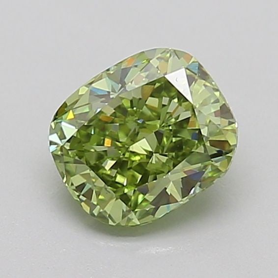 Loose Diamond - CUSHION BRILLIANT 0.85ct Fancy Vivid Green VS1: Loose Diamond - CUSHION BRILLIANT 0.85ct Fancy Vivid Green VS1 Source: This is a real non-mined Diamond that has been grown in a lab Shape: CUSHION BRILLIANT Carats: 0.85 Color: Fancy Vivid Green Cert