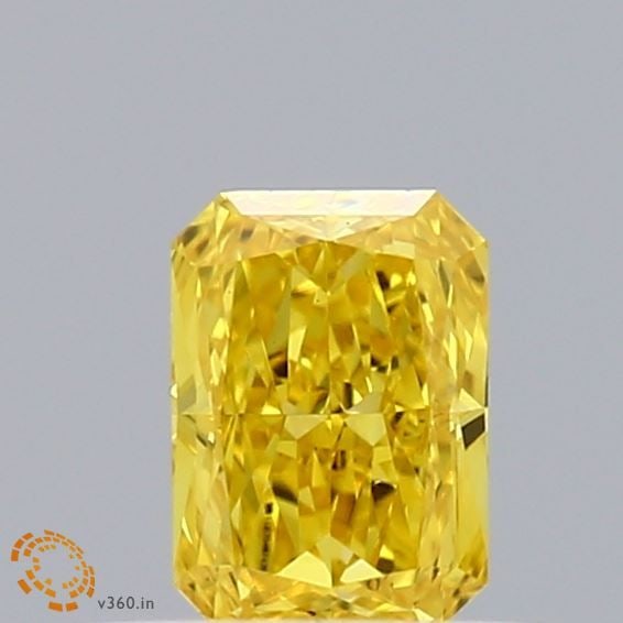 Loose Diamond - RADIANT 0.34ct Fancy Vivid Yellow VS1: Loose Diamond - RADIANT 0.34ct Fancy Vivid Yellow VS1 Source: This is a real non-mined Diamond that has been grown in a lab Shape: RADIANT Carats: 0.34 Color: Fancy Vivid Yellow Certification: IGI Vid