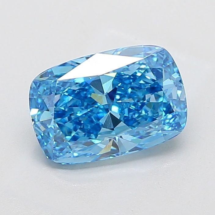 Loose Diamond - CUSHION MODIFIED 3.02ct Fancy Vivid Blue VS1: Loose Diamond - CUSHION MODIFIED 3.02ct Fancy Vivid Blue VS1 Source: This is a real non-mined Diamond that has been grown in a lab Shape: CUSHION MODIFIED Carats: 3.02 Color: Fancy Vivid Blue Certific