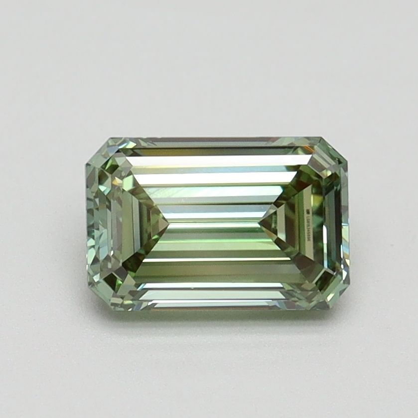 Loose Diamond - EMERALD 1.0ct Fancy Intense Green VVS2: Loose Diamond - EMERALD 1.0ct Fancy Intense Green VVS2 Source: This is a real non-mined Diamond that has been grown in a lab Shape: EMERALD Carats: 1.0 Color: Fancy Intense Green Certification: IGI Vi