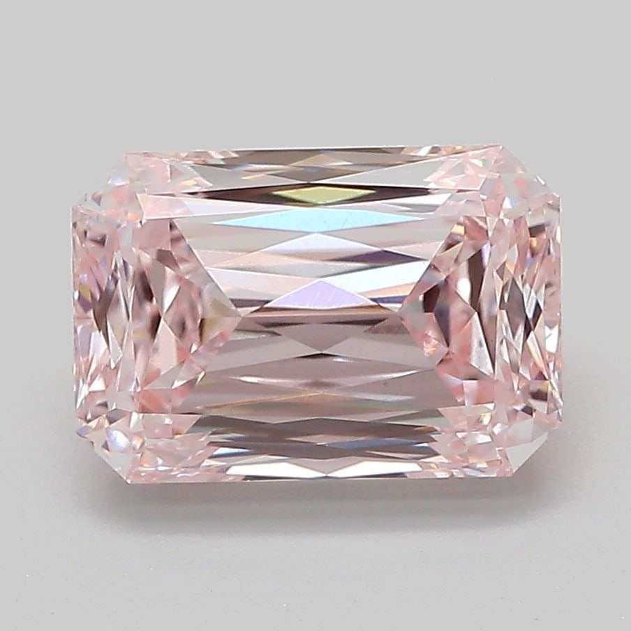 Loose Diamond - RADIANT 3.03ct Fancy Pink VVS2: Loose Diamond - RADIANT 3.03ct Fancy Pink VVS2 Source: This is a real non-mined Diamond that has been grown in a lab Shape: RADIANT Carats: 3.03 Color: Fancy Pink Certification: IGI The Diamond Depot 