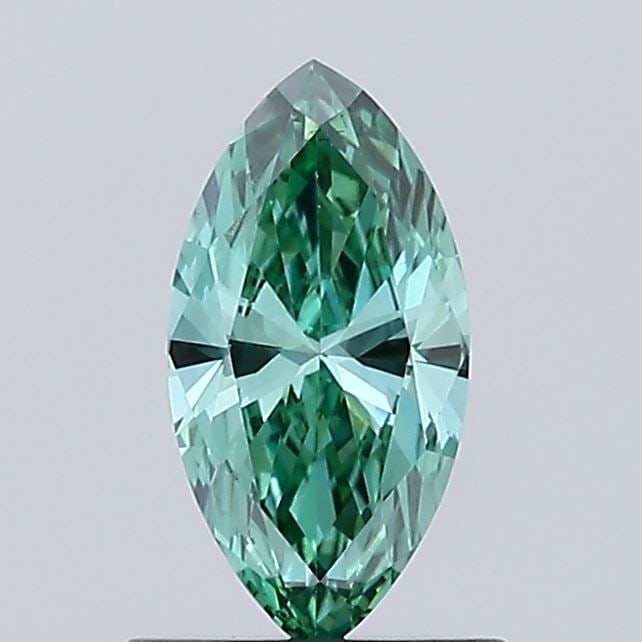Loose Diamond - MARQUISE 0.54ct Fancy Vivid Green VS1: Loose Diamond - MARQUISE 0.54ct Fancy Vivid Green VS1 Source: This is a real non-mined Diamond that has been grown in a lab Shape: MARQUISE Carats: 0.54 Color: Fancy Vivid Green Certification: IGI Vid