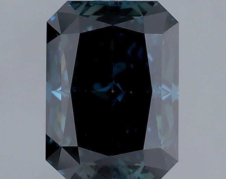 Loose Diamond - RADIANT 1.52ct Fancy Deep Blue Green SI1: Loose Diamond - RADIANT 1.52ct Fancy Deep Blue Green SI1 Source: This is a real non-mined Diamond that has been grown in a lab Shape: RADIANT Carats: 1.52 Color: Fancy Deep Blue Green Certification: I