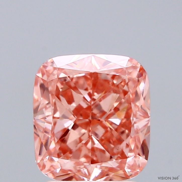 Loose Diamond - CUSHION MODIFIED 2.5ct Fancy Vivid Pink VS1: Loose Diamond - CUSHION MODIFIED 2.5ct Fancy Vivid Pink VS1 Source: This is a real non-mined Diamond that has been grown in a lab Shape: CUSHION MODIFIED Carats: 2.5 Color: Fancy Vivid Pink Certificat
