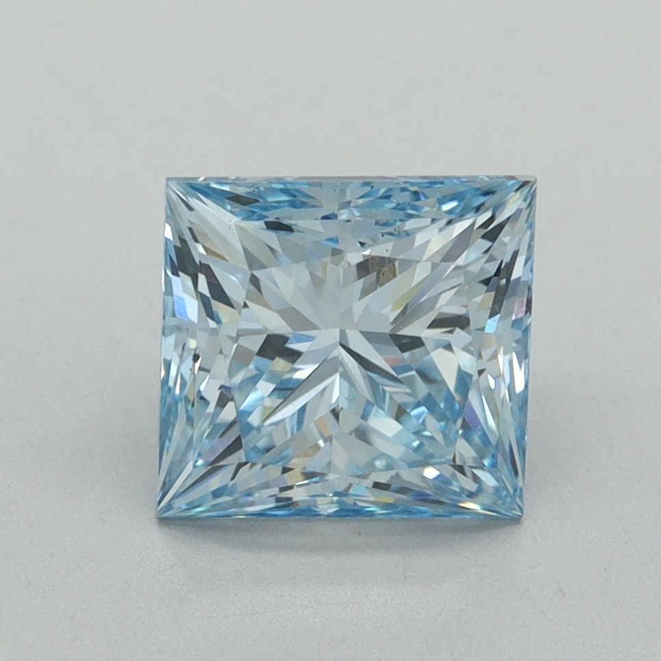 Loose Diamond - PRINCESS 2.17ct Fancy Vivid Blue VS1: Loose Diamond - PRINCESS 2.17ct Fancy Vivid Blue VS1 Source: This is a real non-mined Diamond that has been grown in a lab Shape: PRINCESS Carats: 2.17 Color: Fancy Vivid Blue Certification: IGI