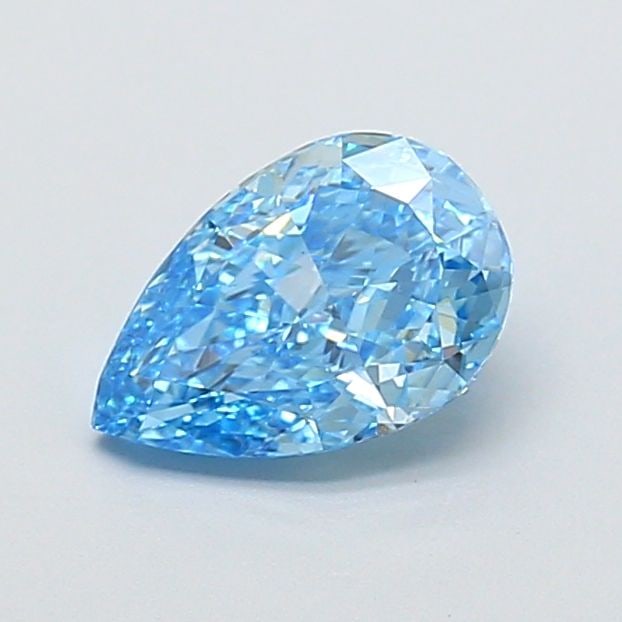 Loose Diamond - PEAR 1.37ct Fancy Vivid Blue VVS1: Loose Diamond - PEAR 1.37ct Fancy Vivid Blue VVS1 Source: This is a real non-mined Diamond that has been grown in a lab Shape: PEAR Carats: 1.37 Color: Fancy Vivid Blue Certification: IGI The Diamond