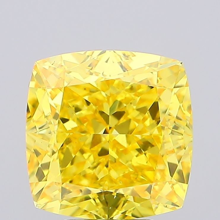 Loose Diamond - CUSHION MODIFIED 7.19ct Fancy Vivid Yellow VS1 (1 of 1)