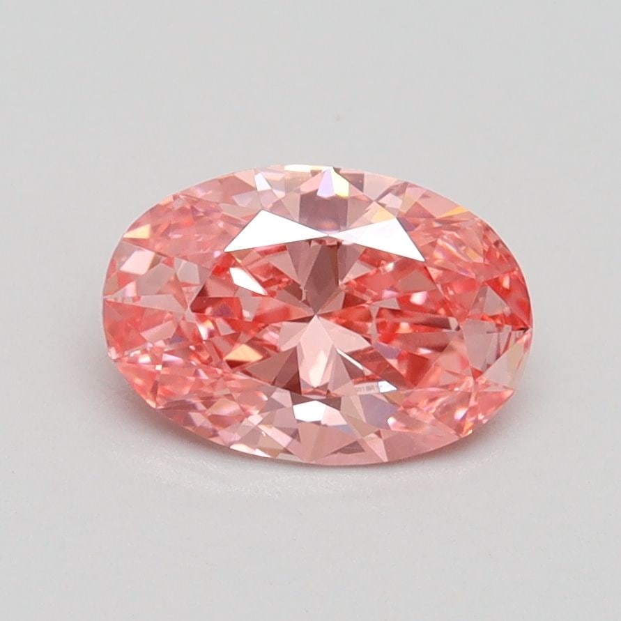 Loose Diamond - OVAL 1.02ct Fancy Vivid Pink VS2: Loose Diamond - OVAL 1.02ct Fancy Vivid Pink VS2 Source: This is a real non-mined Diamond that has been grown in a lab Shape: OVAL Carats: 1.02 Color: Fancy Vivid Pink Certification: IGI Video: