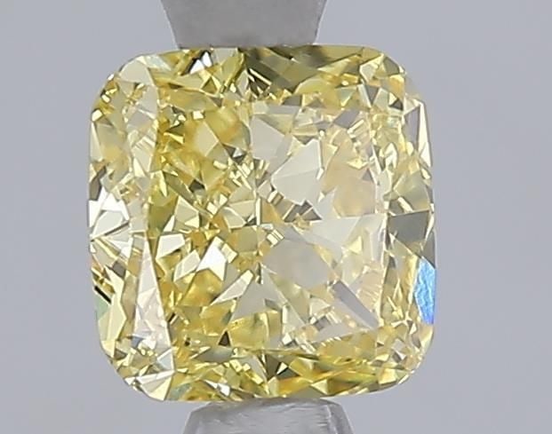 Loose Diamond - CUSHION MODIFIED 1.05ct Fancy Intense Yellow VS1: Loose Diamond - CUSHION MODIFIED 1.05ct Fancy Intense Yellow VS1 Source: This is a real non-mined Diamond that has been grown in a lab Shape: CUSHION MODIFIED Carats: 1.05 Color: Fancy Intense Yellow 