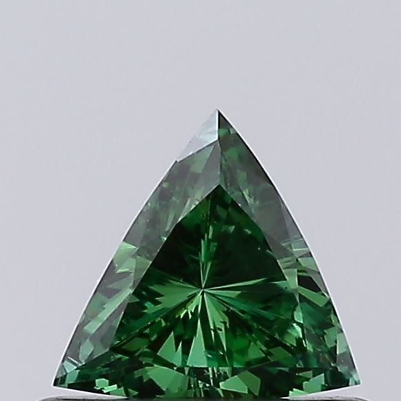 Loose Diamond - TRIANGULAR 0.25ct Fancy Vivid Green VS1: Loose Diamond - TRIANGULAR 0.25ct Fancy Vivid Green VS1 Source: This is a real non-mined Diamond that has been grown in a lab Shape: TRIANGULAR Carats: 0.25 Color: Fancy Vivid Green Certification: NON
