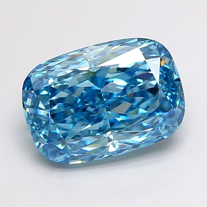 Loose Diamond - CUSHION MODIFIED 2.51ct Fancy Vivid Blue VS1: Loose Diamond - CUSHION MODIFIED 2.51ct Fancy Vivid Blue VS1 Source: This is a real non-mined Diamond that has been grown in a lab Shape: CUSHION MODIFIED Carats: 2.51 Color: Fancy Vivid Blue Certific