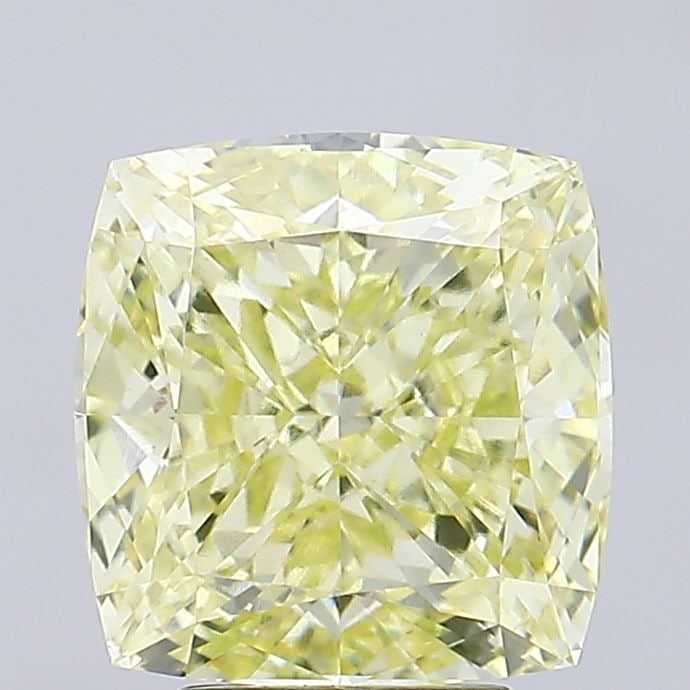 Loose Diamond - CUSHION MODIFIED 5.08ct Fancy Yellow VVS2: Loose Diamond - CUSHION MODIFIED 5.08ct Fancy Yellow VVS2 Source: This is a real non-mined Diamond that has been grown in a lab Shape: CUSHION MODIFIED Carats: 5.08 Color: Fancy Yellow Certification: