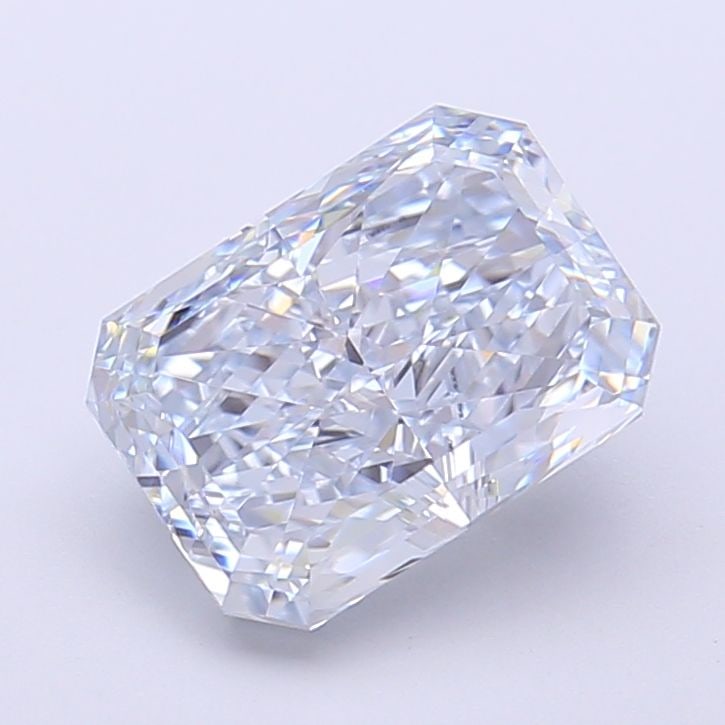 Loose Diamond - RADIANT 2.56ct Fancy Blue VVS2: Loose Diamond - RADIANT 2.56ct Fancy Blue VVS2 Source: This is a real non-mined Diamond that has been grown in a lab Shape: RADIANT Carats: 2.56 Color: Fancy Blue Certification: IGI Video: