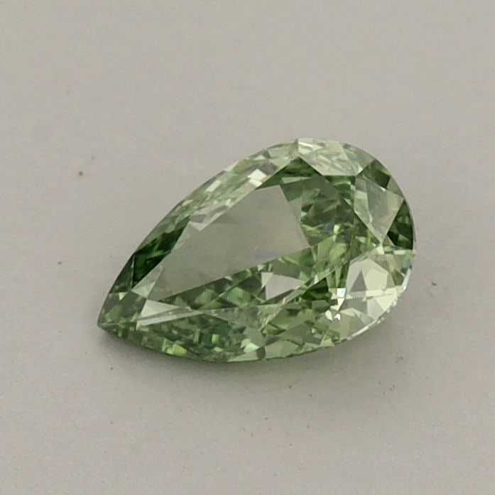 Loose Diamond - PEAR 0.51ct Fancy Vivid Green VVS2: Loose Diamond - PEAR 0.51ct Fancy Vivid Green VVS2 Source: This is a real non-mined Diamond that has been grown in a lab Shape: PEAR Carats: 0.51 Color: Fancy Vivid Green Certification: IGI Video: