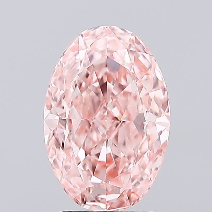 Loose Diamond - OVAL 2.61ct Fancy Vivid Pink VS1: Loose Diamond - OVAL 2.61ct Fancy Vivid Pink VS1 Source: This is a real non-mined Diamond that has been grown in a lab Shape: OVAL Carats: 2.61 Color: Fancy Vivid Pink Certification: IGI Video: