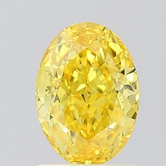 Loose Diamond - OVAL 1.08ct Fancy Vivid Yellow VS1: Loose Diamond - OVAL 1.08ct Fancy Vivid Yellow VS1 Source: This is a real non-mined Diamond that has been grown in a lab Shape: OVAL Carats: 1.08 Color: Fancy Vivid Yellow Certification: IGI Video: