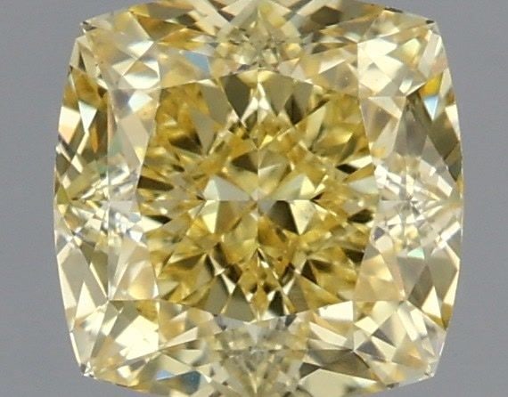 Loose Diamond - CUSHION MODIFIED 1.34ct Fancy Intense Yellow VS1: Loose Diamond - CUSHION MODIFIED 1.34ct Fancy Intense Yellow VS1 Source: This is a real non-mined Diamond that has been grown in a lab Shape: CUSHION MODIFIED Carats: 1.34 Color: Fancy Intense Yellow 