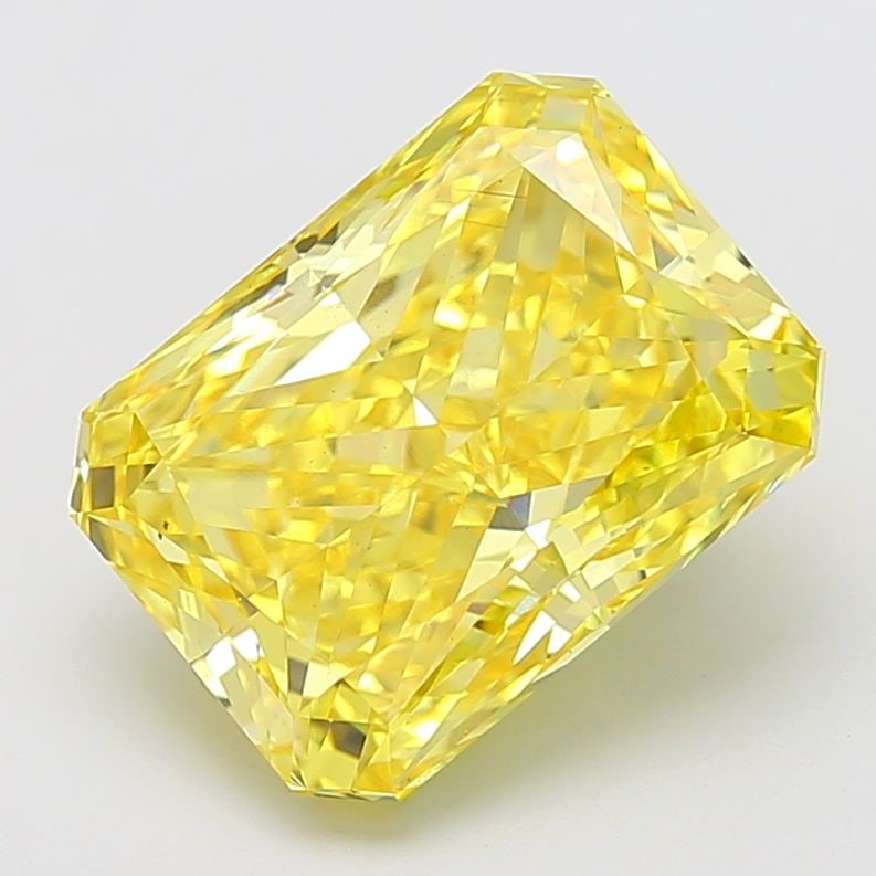 Loose Diamond - RADIANT 8.03ct Fancy Vivid Yellow VS2: Loose Diamond - RADIANT 8.03ct Fancy Vivid Yellow VS2 Source: This is a real non-mined Diamond that has been grown in a lab Shape: RADIANT Carats: 8.03 Color: Fancy Vivid Yellow Certification: IGI Vid