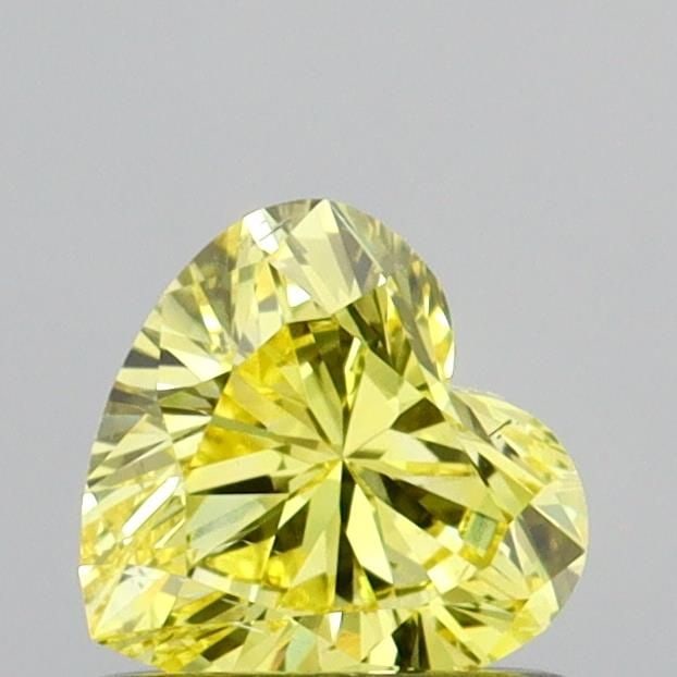 Loose Diamond - HEART 0.6ct Fancy Vivid Yellow SI1: Loose Diamond - HEART 0.6ct Fancy Vivid Yellow SI1 Source: This is a real non-mined Diamond that has been grown in a lab Shape: HEART Carats: 0.6 Color: Fancy Vivid Yellow Certification: IGI Video: