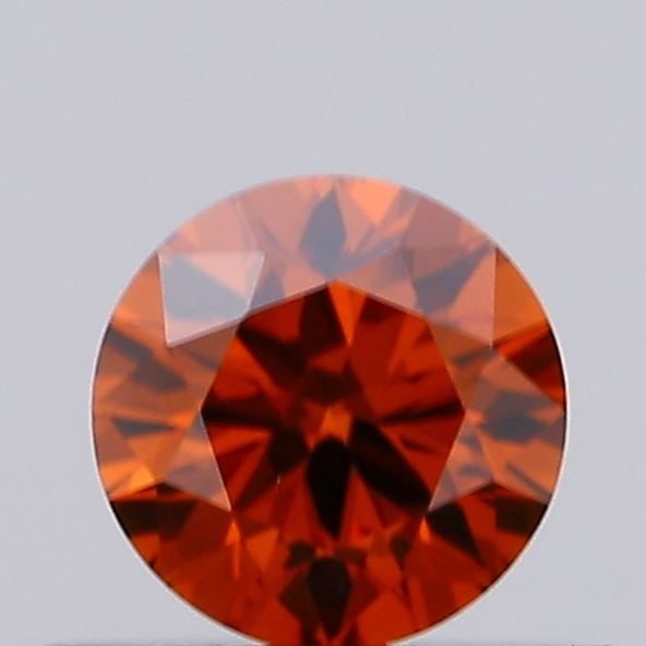 Loose Diamond - ROUND 0.33ct Fancy Deep Orange VS2: Loose Diamond - ROUND 0.33ct Fancy Deep Orange VS2 Source: This is a real non-mined Diamond that has been grown in a lab Shape: ROUND Carats: 0.33 Color: Fancy Deep Orange Certification: IGI Video:
