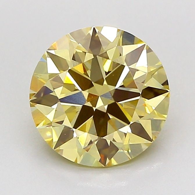 Ideal Loose Diamond - ROUND 2.04ct Fancy Yellow VS1: Ideal Loose Diamond - ROUND 2.04ct Fancy Yellow VS1 Source: This is a real non-mined Diamond that has been grown in a lab Shape: ROUND Carats: 2.04 Color: Fancy Yellow Certification: IGI Video: