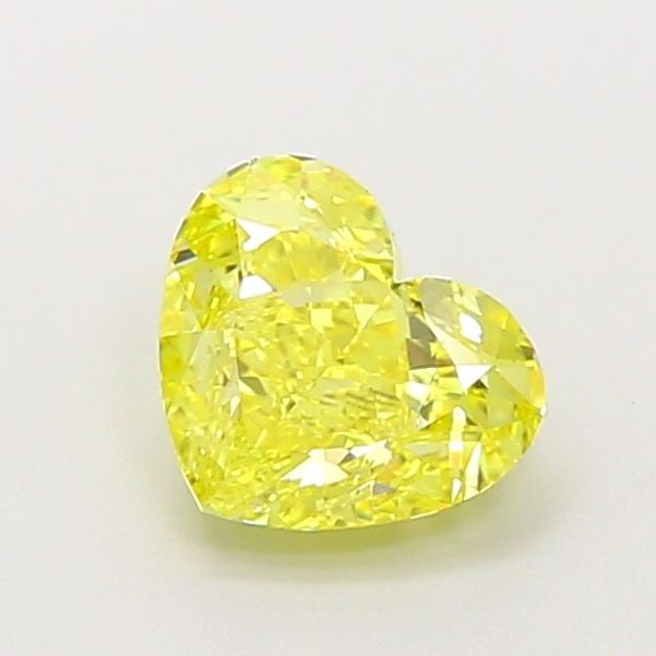 Loose Diamond - HEART 1.18ct Fancy Vivid Yellow VVS2: Loose Diamond - HEART 1.18ct Fancy Vivid Yellow VVS2 Source: This is a real non-mined Diamond that has been grown in a lab Shape: HEART Carats: 1.18 Color: Fancy Vivid Yellow Certification: IGI Video: